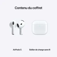 AirPods 5 avec Boîtier de charge sans fil