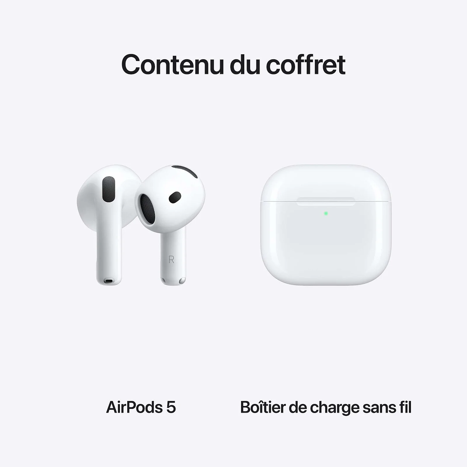 AirPods 5 avec Boîtier de charge sans fil