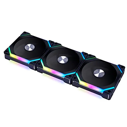 Lian Li UNI SL120 V2 RGB PWM Noir Ventilateur 120 mm (Pack 3)