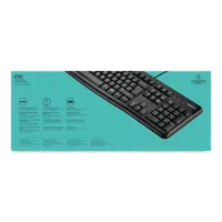 Clavier Filaire USB Logitech K120 AZERTY Noir - OEM - 12