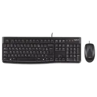 Ensemble Clavier et Souris Filaire Logitech MK120 AZERTY Noir - 4