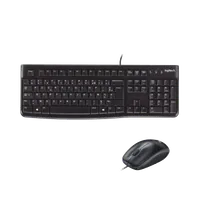 Ensemble Clavier et Souris Filaire Logitech MK120 AZERTY Noir - 8