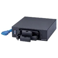 Rack Amovible 5.25" pour Disque Dur/SSD 2.5" SATA avec 2 Ports USB 3.0 - 2