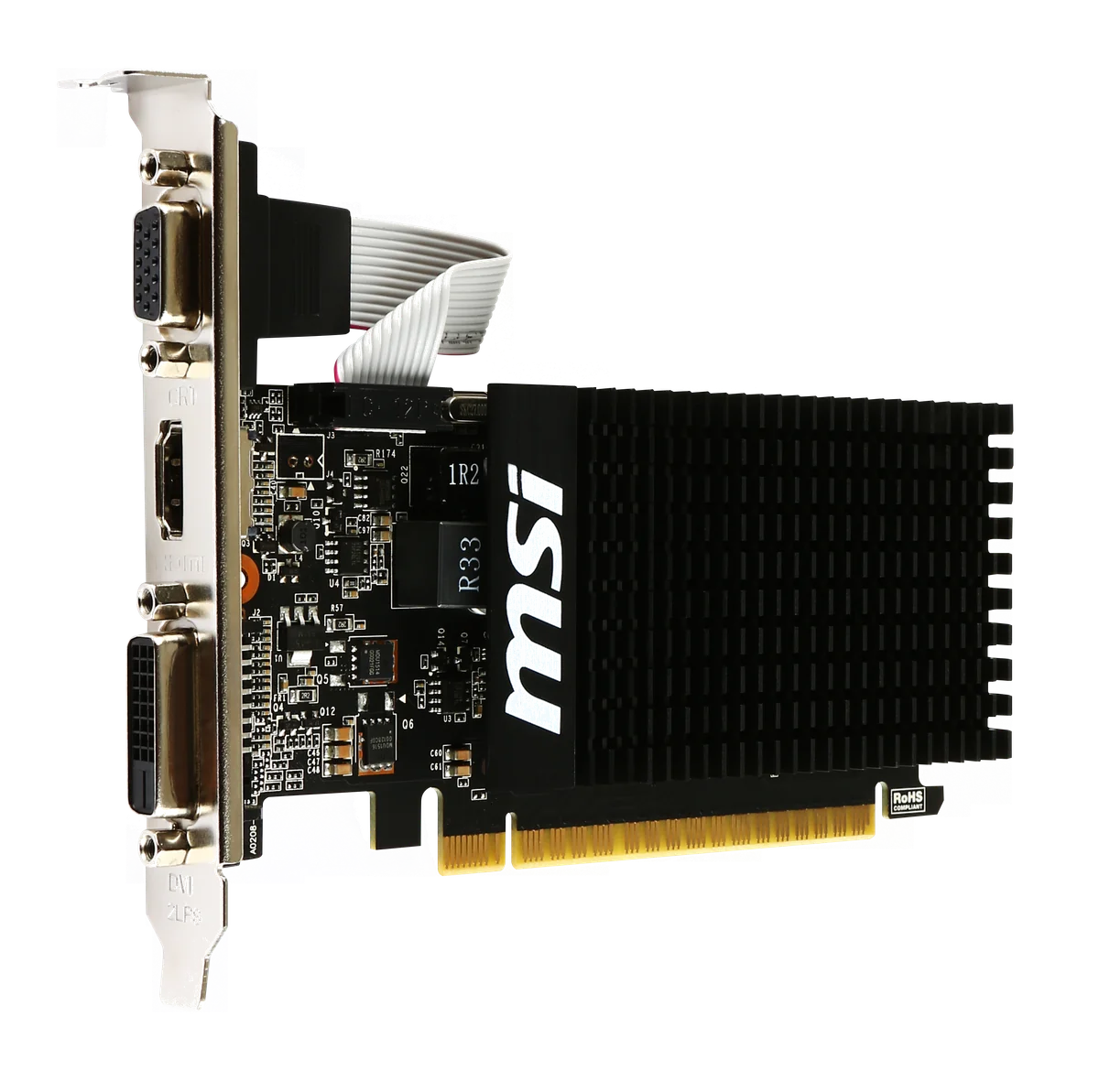 MSI GT 710 2GD3H LP carte graphique NVIDIA GeForce GT 710 2 Go GDDR3