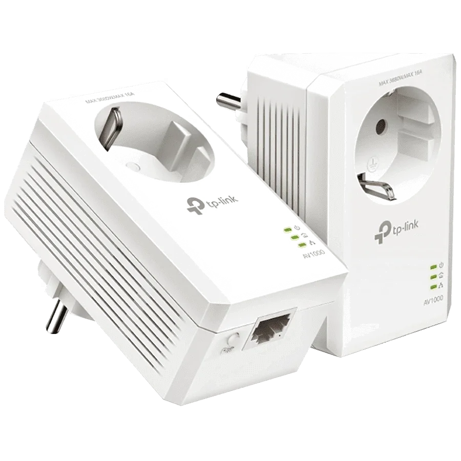 Kit 2 Adaptateurs CPL AV1300 Gigabit avec Prise Gigogne