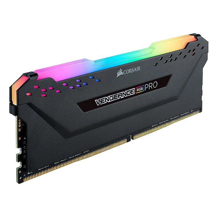 Kit Mémoire RAM Corsair Vengeance RGB PRO 16 Go (2x8 Go) DDR4 3200 MHz CL16 Noir