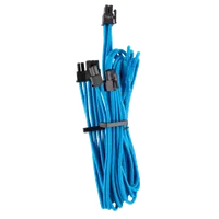 Kit Pro de Câbles d'Alimentation Premium Gainés Individuellement Type 4 Gen 4 - Bleu - 5