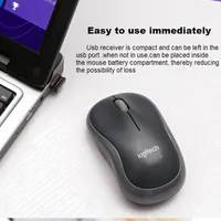 Souris sans fil Logitech M185 - Gris - USB - 3