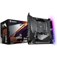 GIGABYTE B550I AORUS PRO AX Carte mère - Processeurs AMD Ryzen 5000, VRM 8 phases, jusqu'à 5300 MHz DDR4, 1xPCIe 4.0 + 1xPCIe 3.0 M.2, Wi-Fi 6E, LAN 2.5GbE, USB 3.2 Gen 2