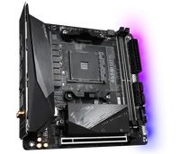 GIGABYTE B550I AORUS PRO AX Carte mère - Processeurs AMD Ryzen 5000, VRM 8 phases, jusqu'à 5300 MHz DDR4, 1xPCIe 4.0 + 1xPCIe 3.0 M.2, Wi-Fi 6E, LAN 2.5GbE, USB 3.2 Gen 2 - 3