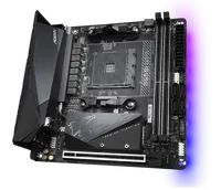 GIGABYTE B550I AORUS PRO AX Carte mère - Processeurs AMD Ryzen 5000, VRM 8 phases, jusqu'à 5300 MHz DDR4, 1xPCIe 4.0 + 1xPCIe 3.0 M.2, Wi-Fi 6E, LAN 2.5GbE, USB 3.2 Gen 2 - 4