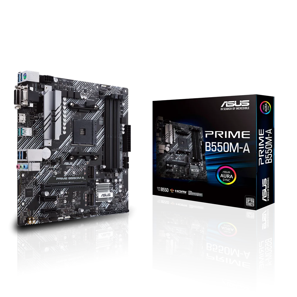 ASUS PRIME B550M-A AMD B550 Emplacement AM4 micro ATX