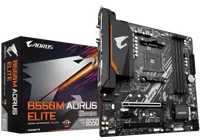 GIGABYTE B550M AORUS ELITE Carte mère - Processeurs AMD Ryzen 5000, VRM 5+3 phases, jusqu'à 4733 MHz DDR4, 1xPCIe 4.0 + 1xPCIe 3.0 M.2, LAN 1GbE, USB 3.2 Gen 1 - 1