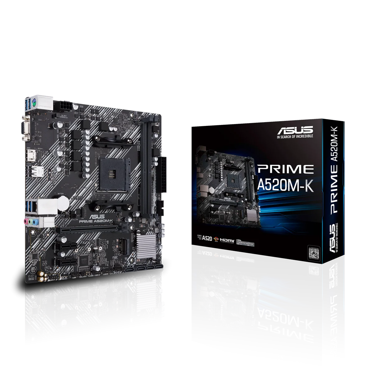 ASUS PRIME A520M-K AMD A520 Emplacement AM4 micro ATX