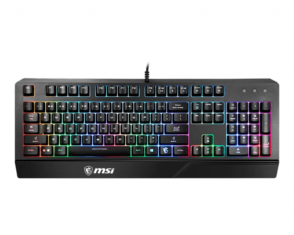MSI Vigor GK20 clavier Gaming USB AZERTY Français Noir
