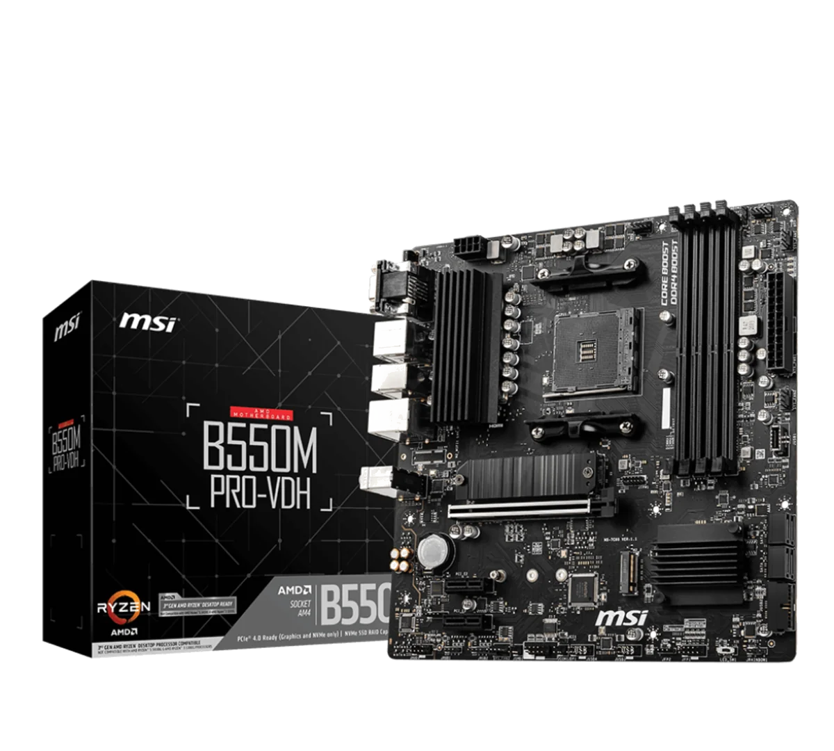 MSI B550M PRO-VDH carte mère AMD B550 Emplacement AM4 micro ATX