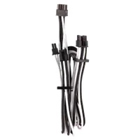 CORSAIR Premium m Sleeved Split PCIe T4 Blanc/Noir - 2