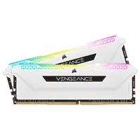Kit Mémoire RAM Corsair Vengeance RGB Pro SL 32 Go (2x16 Go) DDR4 3200 MHz CL16 Blanc - 2