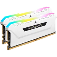 Kit Mémoire RAM Corsair Vengeance RGB Pro SL 32 Go (2x16 Go) DDR4 3200 MHz CL16 Blanc - 6