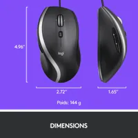 Souris Filaire Avancée Logitech M500s Noir - Confort et Productivité - 12