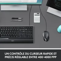 Souris Filaire Avancée Logitech M500s Noir - Confort et Productivité - 8