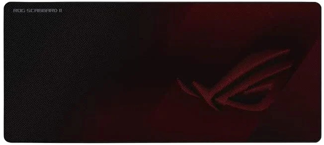 ASUS ROG Strix Scabbard II Tapis de souris de jeu Noir, Rouge