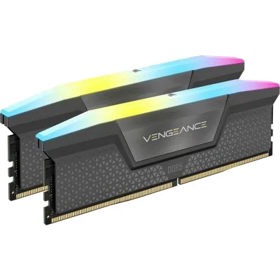 Kit Barrettes mémoire 32Go (2x16Go) DIMM DDR5 Corsair Vengeance RGB  5200MHz CL40 (Noir)