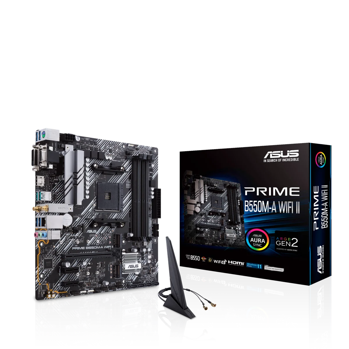 ASUS PRIME B550M-A WIFI II AMD B550 Emplacement AM4 micro ATX