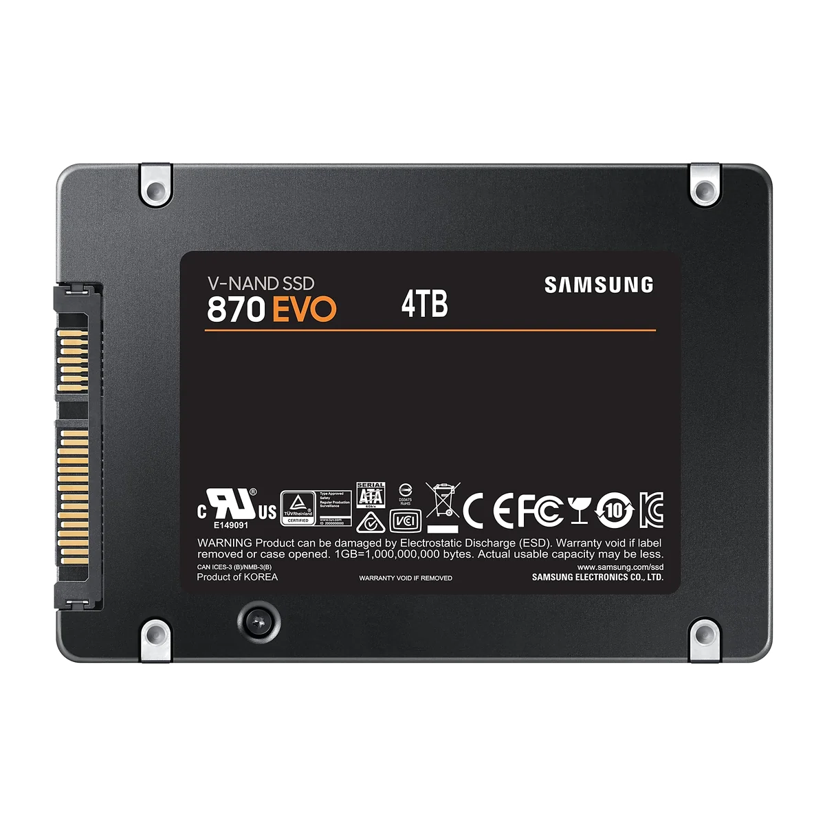 Samsung 870 EVO 4 To 2.5" Série ATA III V-NAND MLC