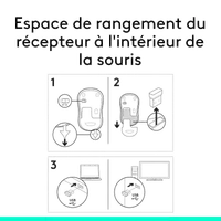 Souris Sans Fil Logitech M185 - Ambidextre, Grise - 12