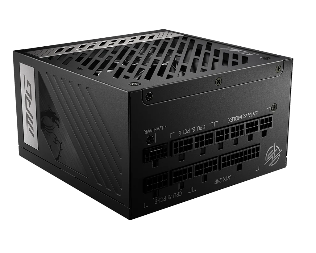 MSI MPG A1000G PCIE5 unité d'alimentation d'énergie 1000 W 20+4 pin ATX ATX Noir