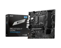 MSI PRO B760M-P DDR4 carte mère Intel B760 LGA 1700 micro ATX - 1