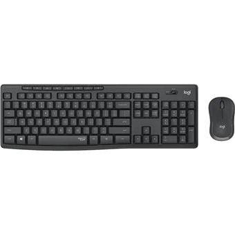 Ensemble Clavier et Souris Sans Fil Logitech MK295 Silent - Noir Graphite
