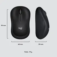 Souris Sans Fil Logitech M220 Silent - Noir, Ambidextre et Silencieuse - 15