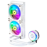 Kit Watercooling AIO Cooler Master MasterLiquid PL240 Flux White Edition 240mm ARGB - 3