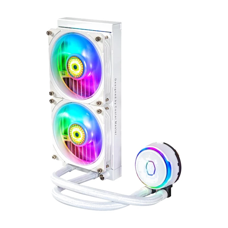 Kit Watercooling AIO Cooler Master MasterLiquid PL-Flux RGB - 240mm (Blanc)