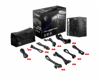 MSI MPG A850G PCIE5 unité d'alimentation d'énergie 850 W 24-pin ATX ATX Noir - 5