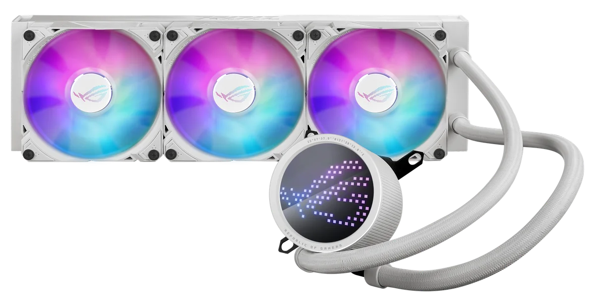 ASUS ROG Ryuo III 360 ARGB White Edition Processeur Kit de refroidissement du liquide 12 cm Blanc
