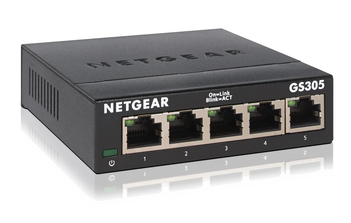 NETGEAR GS305 Non-géré L2 Gigabit Ethernet (10/100/1000) Noir