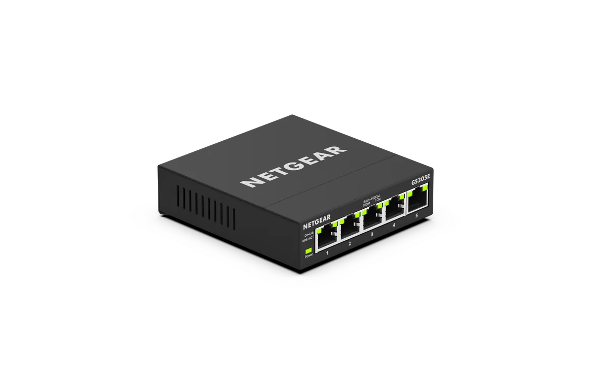 NETGEAR GS305E Géré Gigabit Ethernet (10/100/1000) Noir