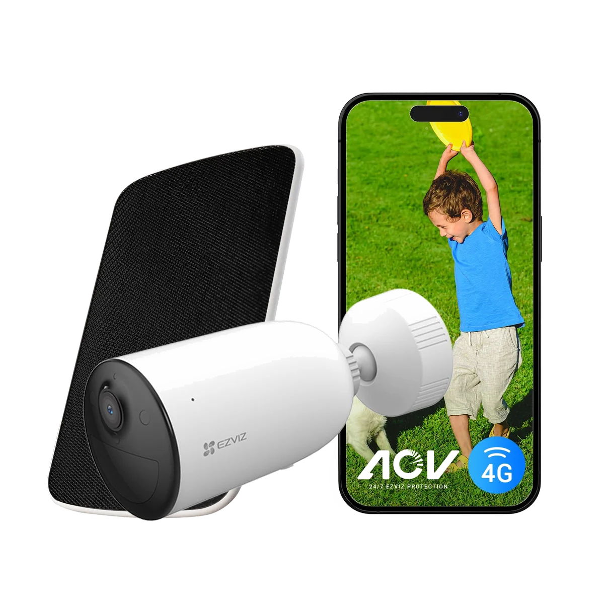 Caméra de Sécurité IP 4G EZVIZ EB8 - Extérieure, Sans Fil, 3MP