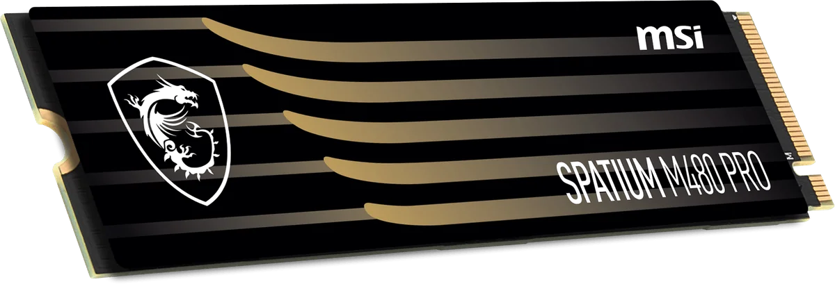 MSI Spatium M480 PRO PCIe 4.0 NVMe M.2 1TB 1 To PCI Express 4.0 3D NAND