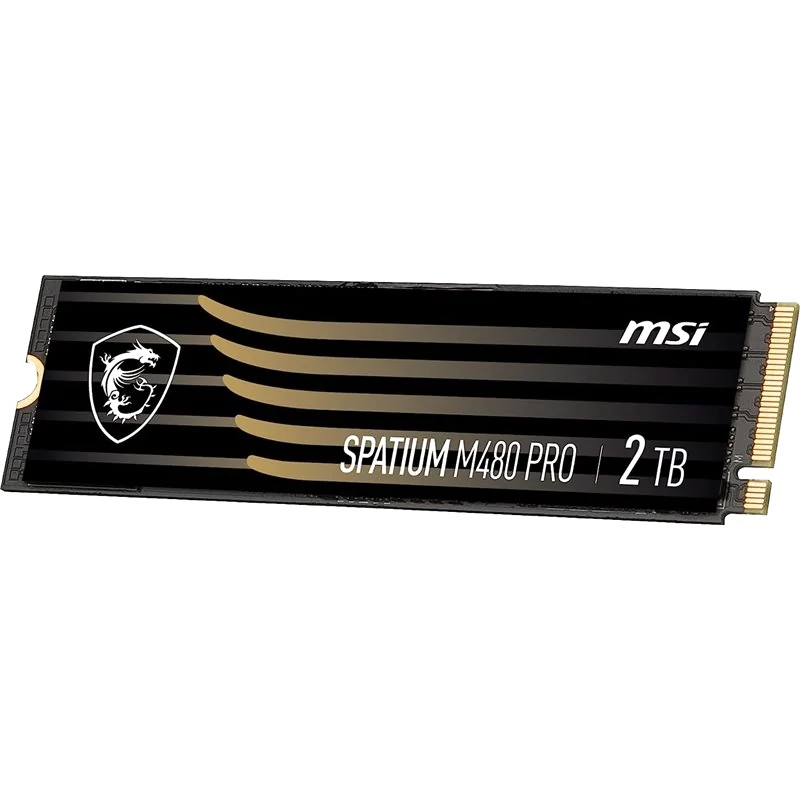 MSI Spatium M480 PRO PCIE 4.0 NVME M.2 2TB disque SSD 2 To PCI Express 4.0 3D NAND