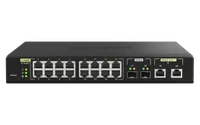 QNAP QSW-M2116P-2T2S commutateur réseau Géré L2 2.5G Ethernet Connexion Ethernet, supportant l'alimentation via ce port (PoE) Noir