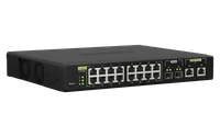 QNAP QSW-M2116P-2T2S commutateur réseau Géré L2 2.5G Ethernet Connexion Ethernet, supportant l'alimentation via ce port (PoE) Noir - 4