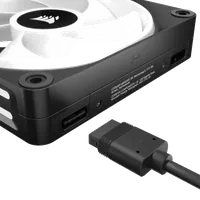 Kit de Démarrage Ventilateurs PWM 120mm iCUE LINK QX120 RGB Blanc - 3