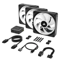 Kit de Démarrage Ventilateurs PWM 120mm iCUE LINK QX120 RGB Blanc - 7