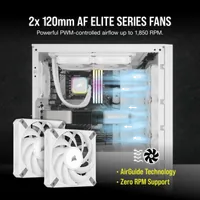 Corsair H100I Elite Processeur Refroidisseur de liquide tout-en-un 12 cm Blanc 1 pièce(s) - 5