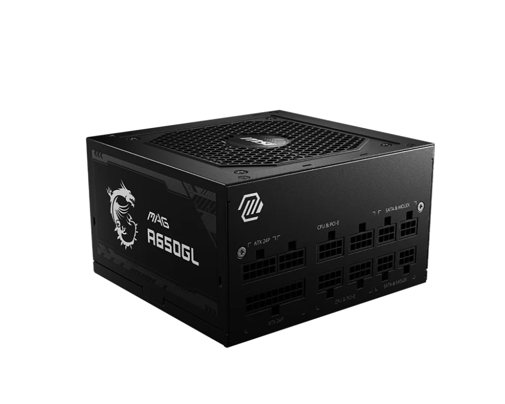 MSI MAG A650GL unité d'alimentation d'énergie 650 W 20+4 pin ATX ATX Noir
