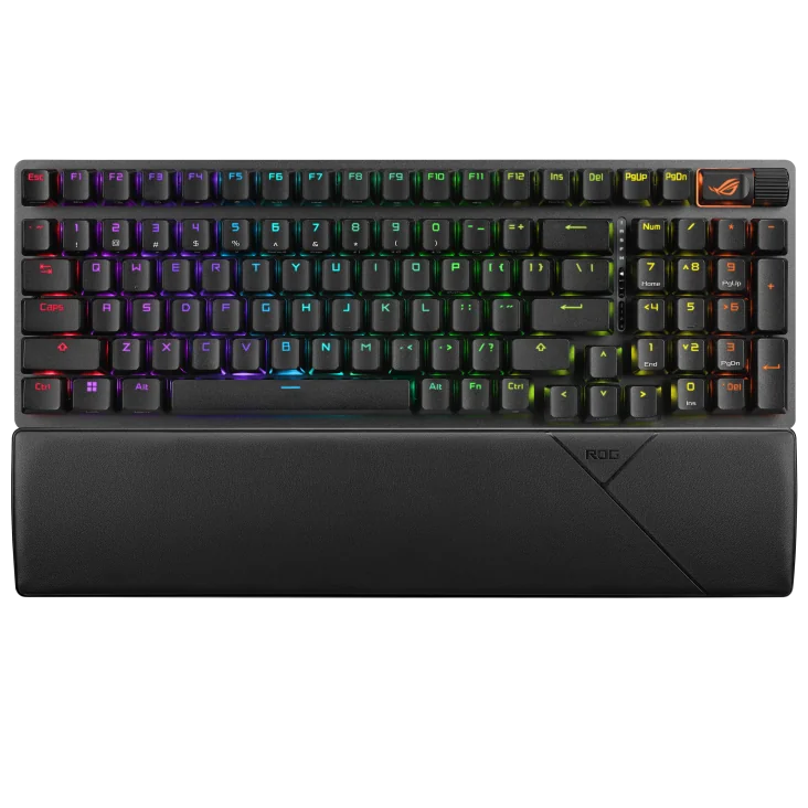 ASUS ROG Strix Scope II 96 Wireless clavier Gaming USB + RF Wireless + Bluetooth AZERTY Français Noir